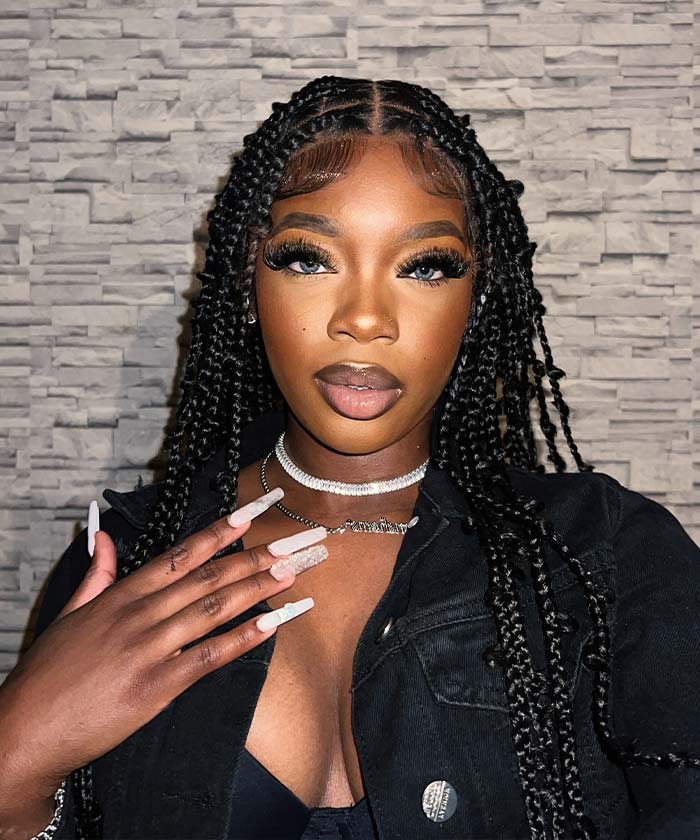 butterfly knotless braids