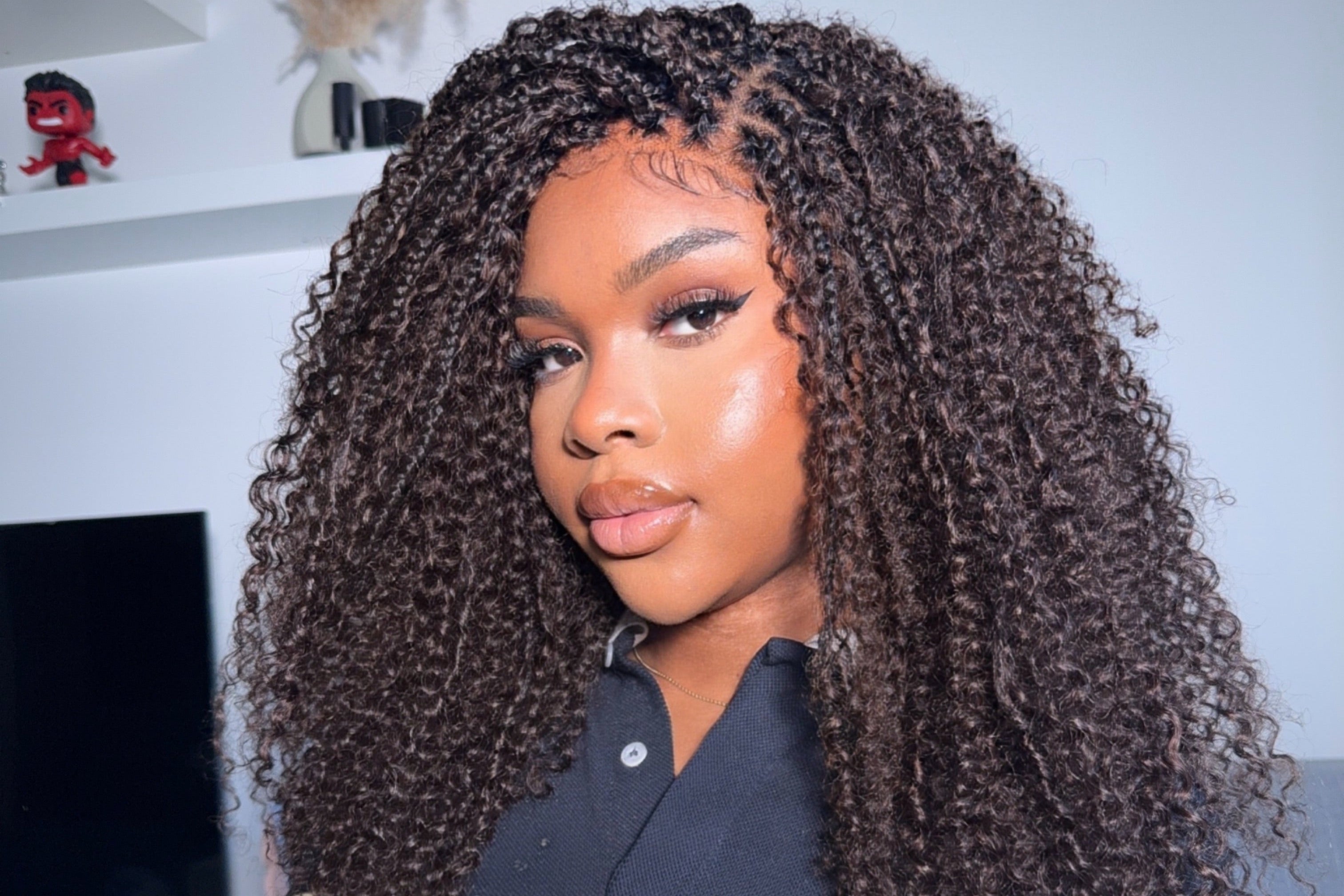 Curly Braided Wigs