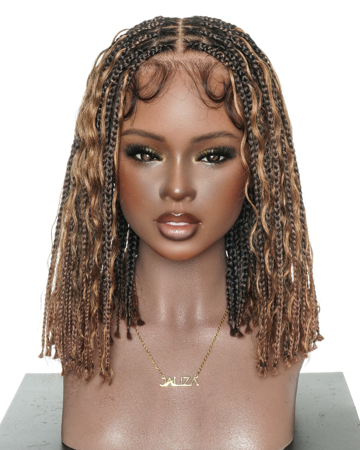 Perruque tressée de 12 pouces "Boho Box Braid" entièrement prélavée