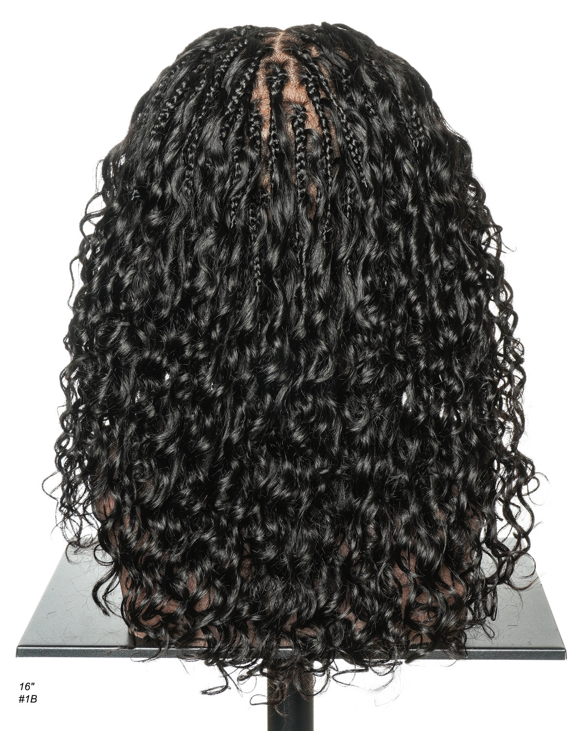 Nami - Perruque tressée de type Boho avec cordon de serrage, 100 % cheveux humains, bonnet et lace frontale suisse HD, coupe pré-coiffée, décolorée et épilée