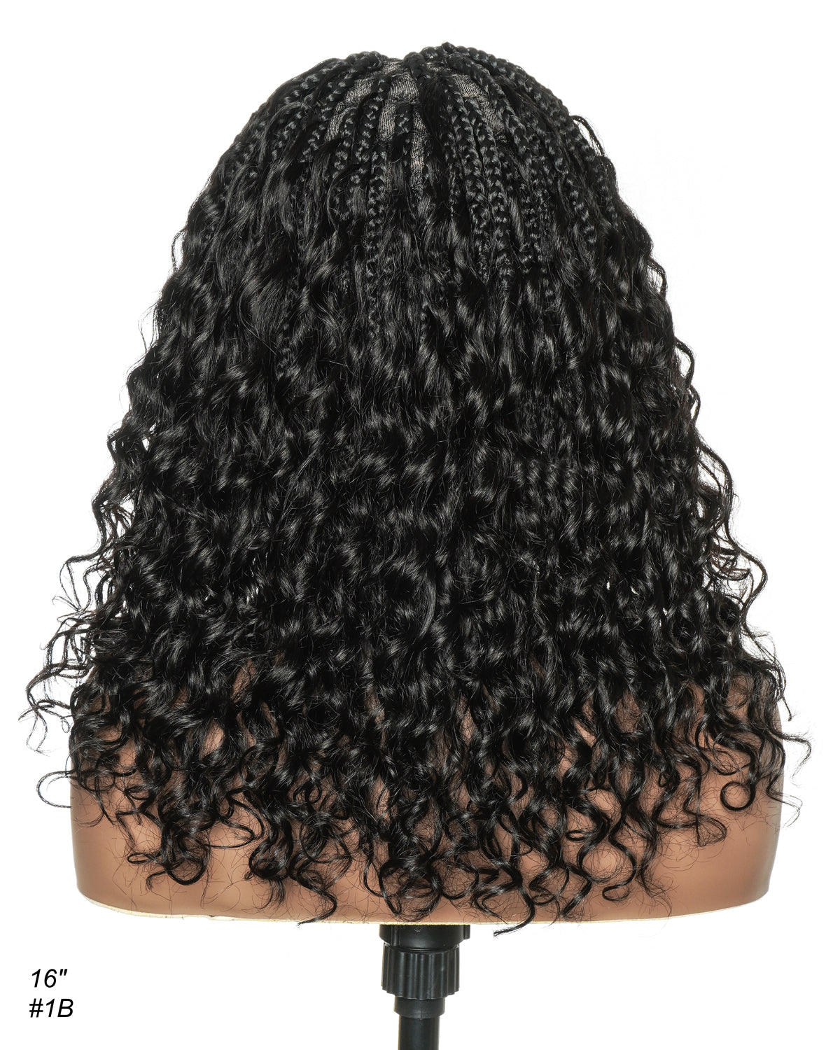 Coco - Perruque tressée en cheveux humains sans colle, pré-coupée HD, dentelle élastique complète, raie libre, prête à l'emploi (dentelle non nouée à la main)