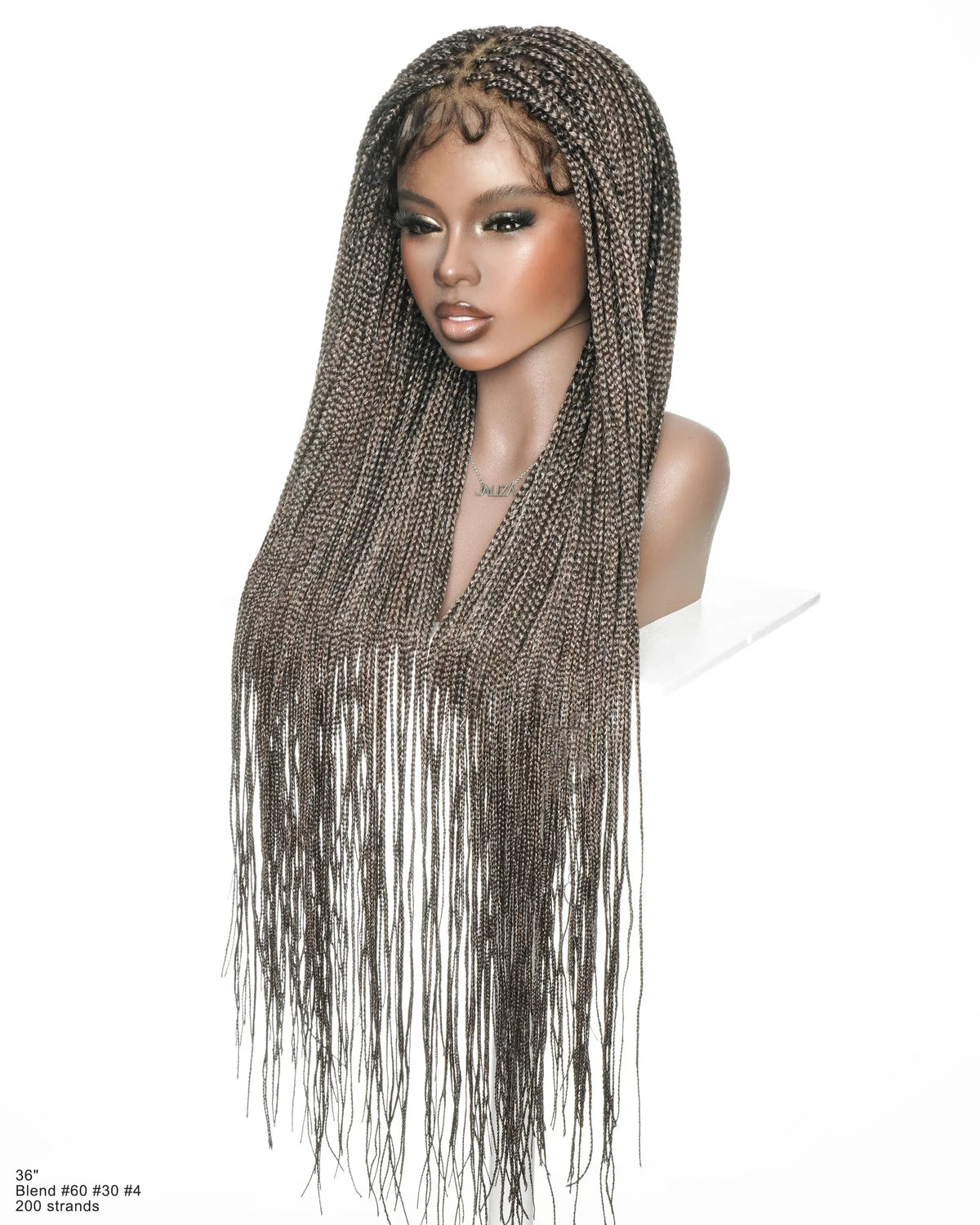 Micro Box Knotless Braided Wig 36" 200 Strands