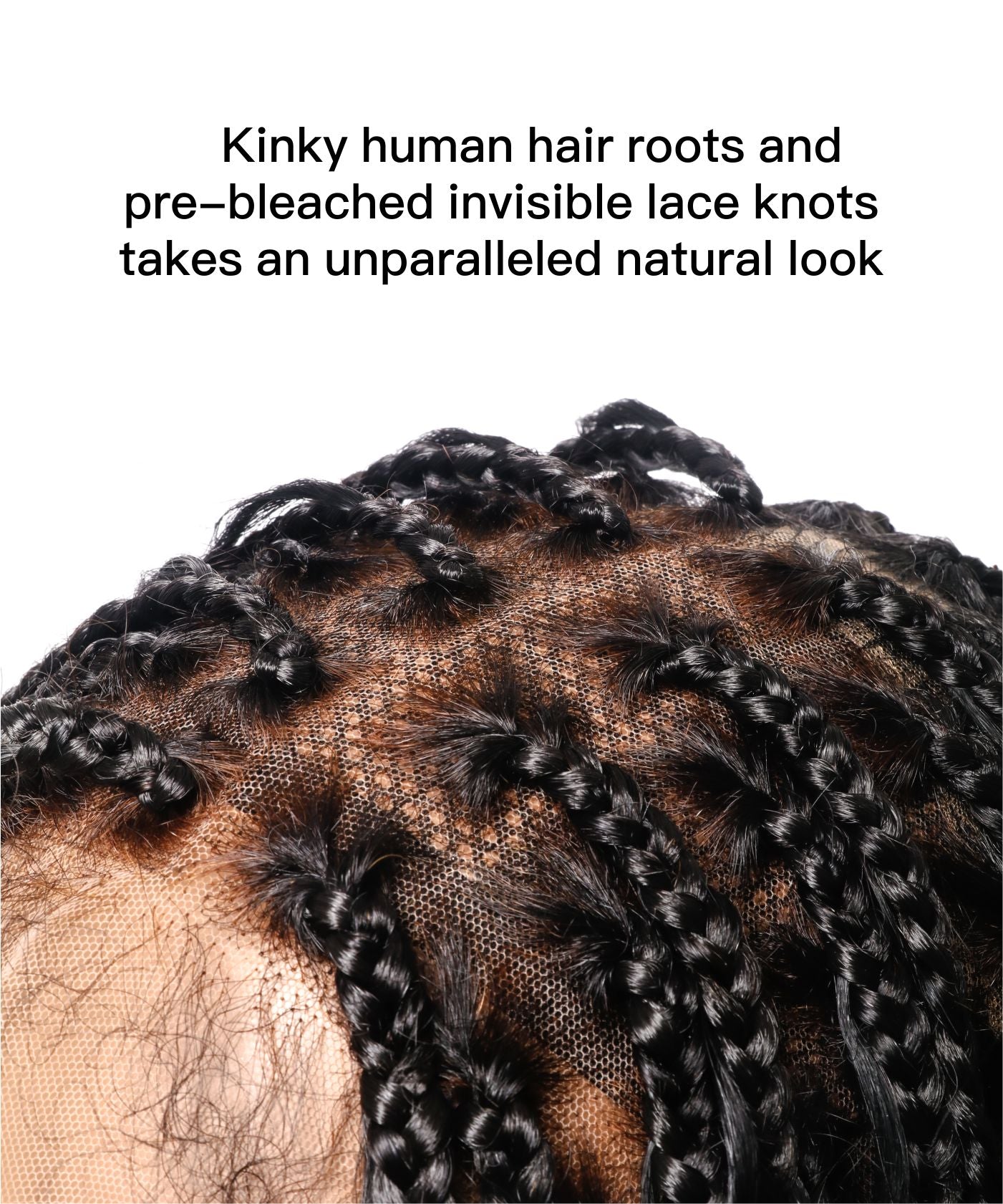 Perruque tressée de tresses Boho sans nœuds en dentelle HD Suisse sans enchevêtrement, en cheveux humains pré-décolorés, 88 mèches