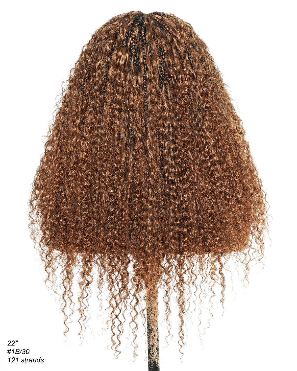 Lulu - Perruque bouclée tressée en dentelle intégrale suisse HD pré-décolorée en cheveux naturels, style bohème, Bora Bora