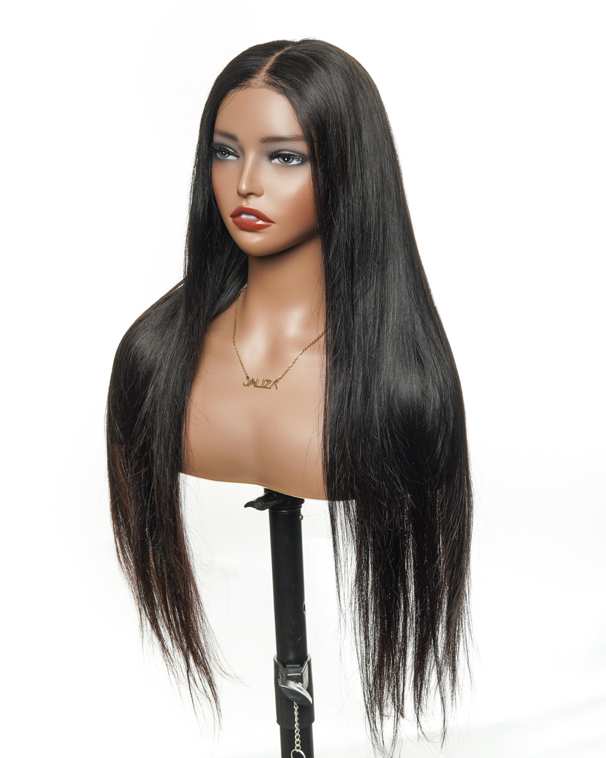 Glamvivi Perruque prête à porter 71 cm, cheveux humains vierges, pré-décolorée, sans colle, dentelle HD, lisses (pour le marché américain uniquement)