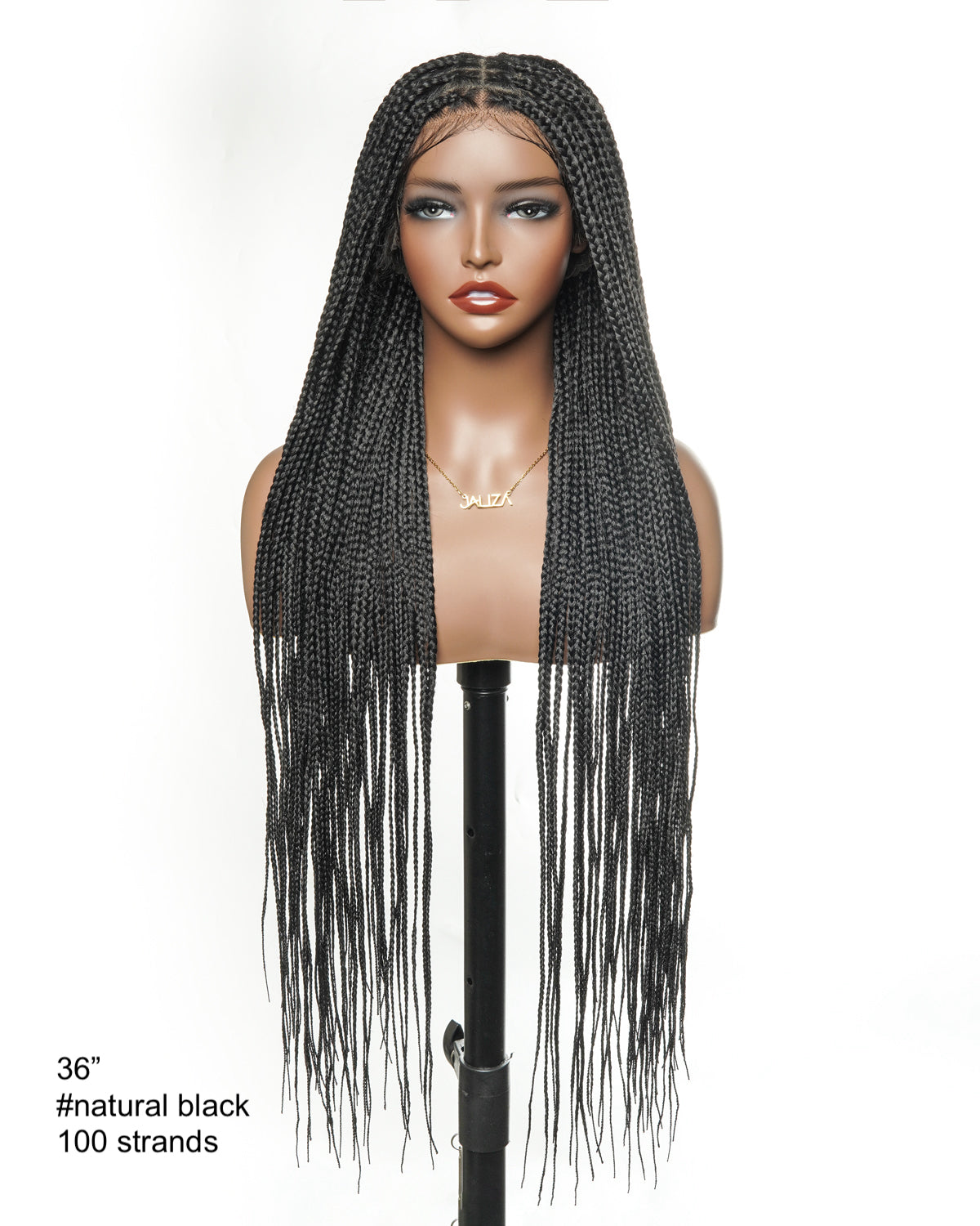 Perruque tressée sans nœuds Swiss HD Full Lace
