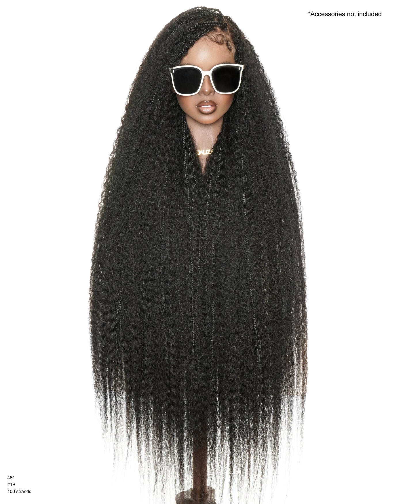 Makeda 48" Kinky Straight Bora Bora Braided Wig