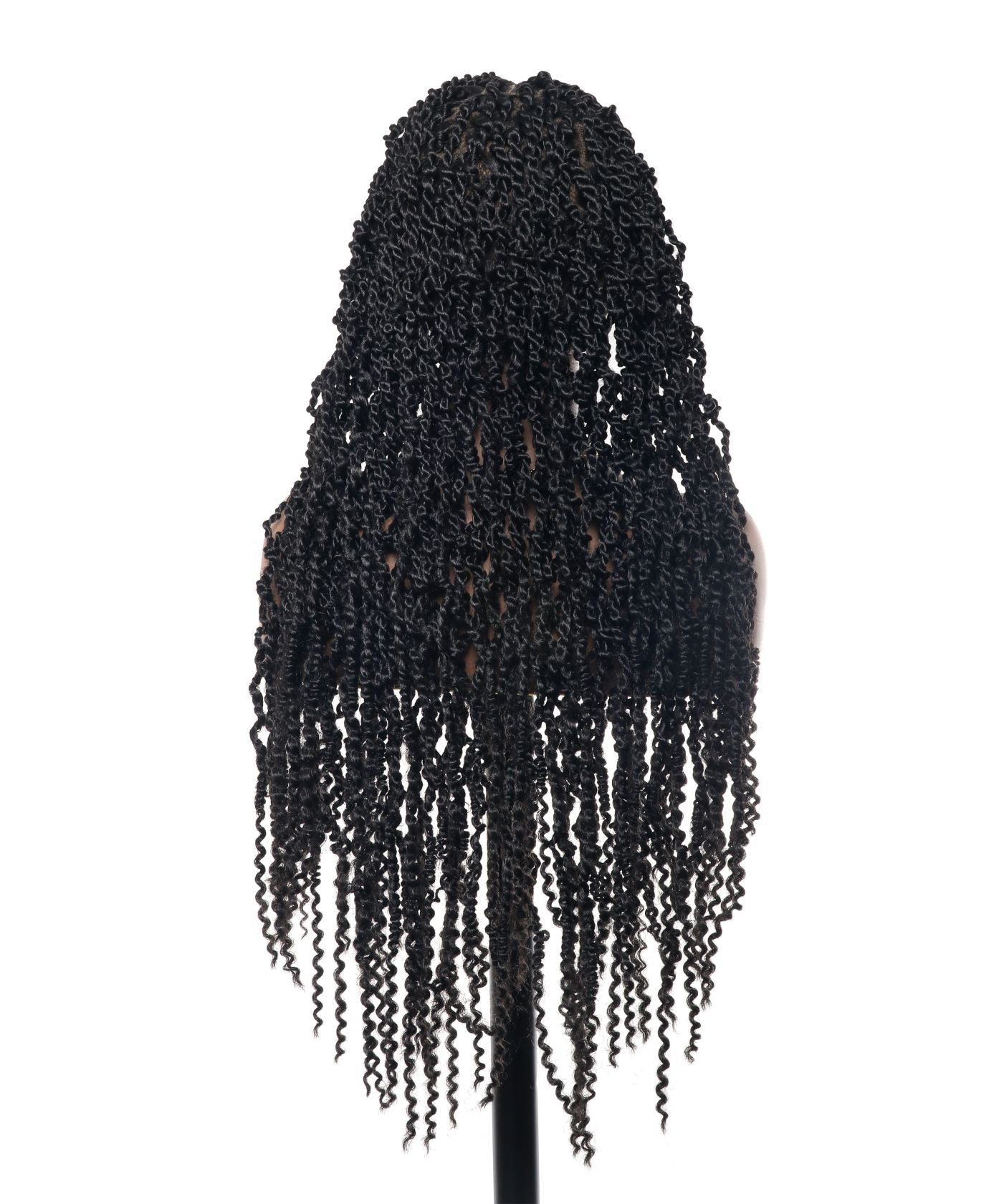 Pavana - Perruque tressée complète en dentelle suisse HD super légère Passion Twist 28" 100 mèches