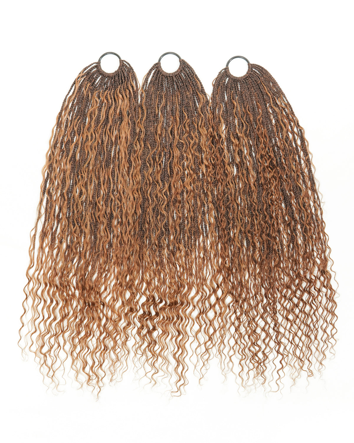Tresses Bohèmes au Crochet en Cheveux Naturels Pré-Bouclées de 76 cm, 90 Brins/Paquet (6 Boucles Bohèmes)