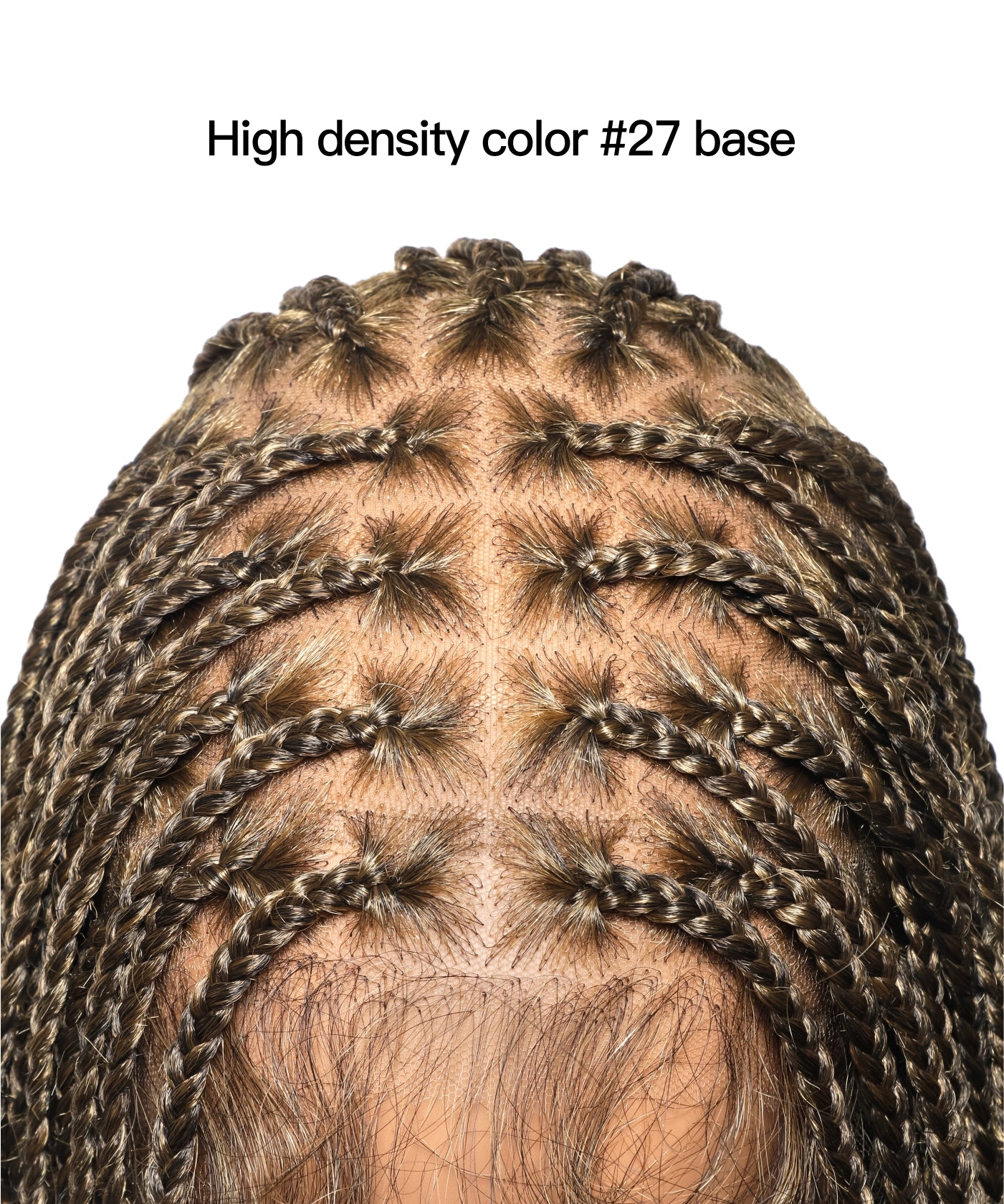 Perruque tressée sans nœuds Boho Curls, cheveux humains sans emmêlement, 32", dentelle HD, 100 mèches - Confort Plus / Dentelle extensible à raccord interne