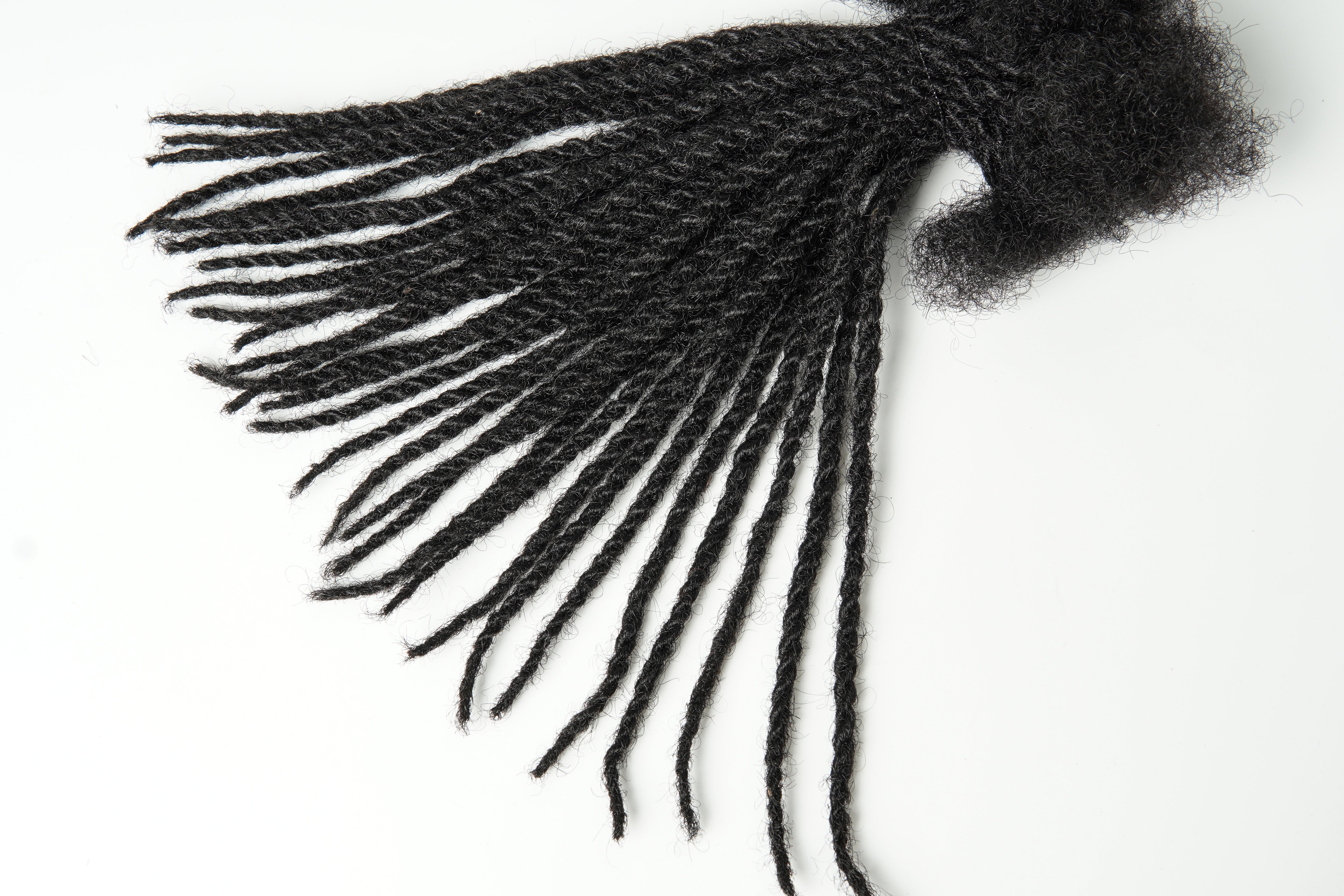 Extensions de Locs 100 % Cheveux Humains Faites à la Main, Largeur Très Fine (0,4 cm) 30 LOCS/Paquet