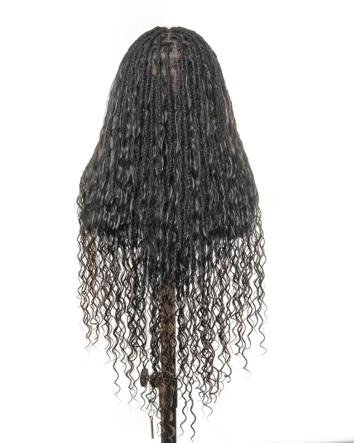 Perruque 100 % cheveux naturels, qualité salon, pré-décolorée, HD, entièrement en dentelle, Locs Boho sans nœuds, 100 mèches