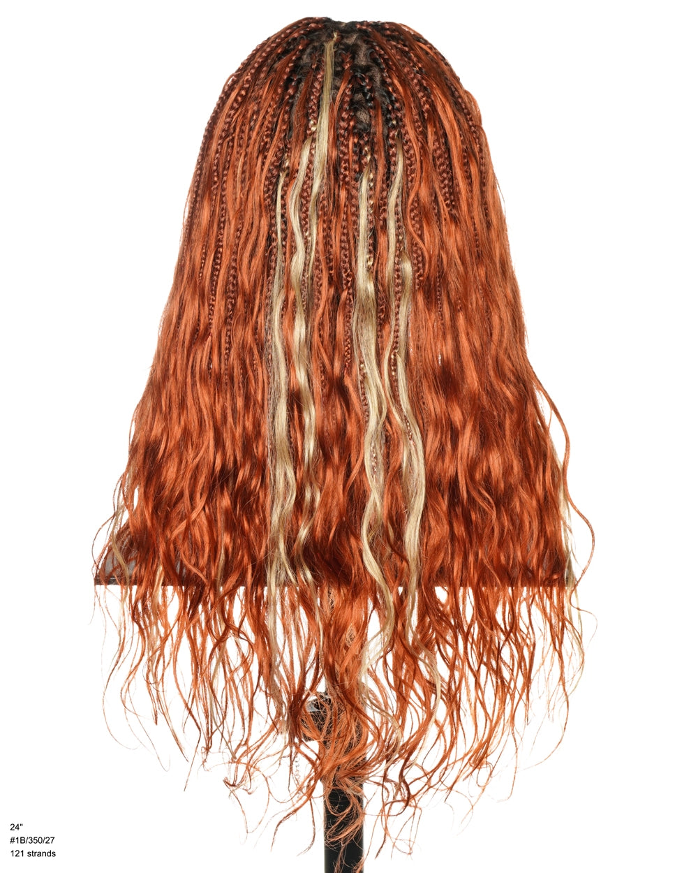 Perrque tressée Derrika Design 24" Ginger Bora Bora avec mèches