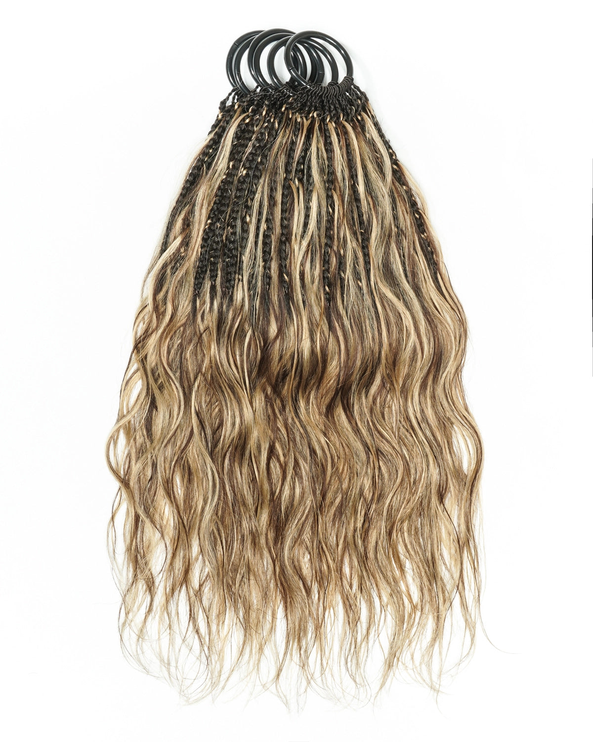 Tresses de style bohème au crochet Ghost Loop™ de 18 pouces avec boucles de cheveux humains