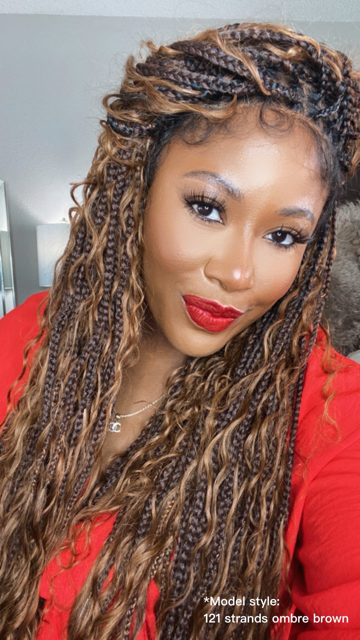 Perruque tressée de 36" avec boucles bohèmes en cheveux naturels et dentelle suisse HD, entièrement nouée à la main - Cheveux de bébé naturels