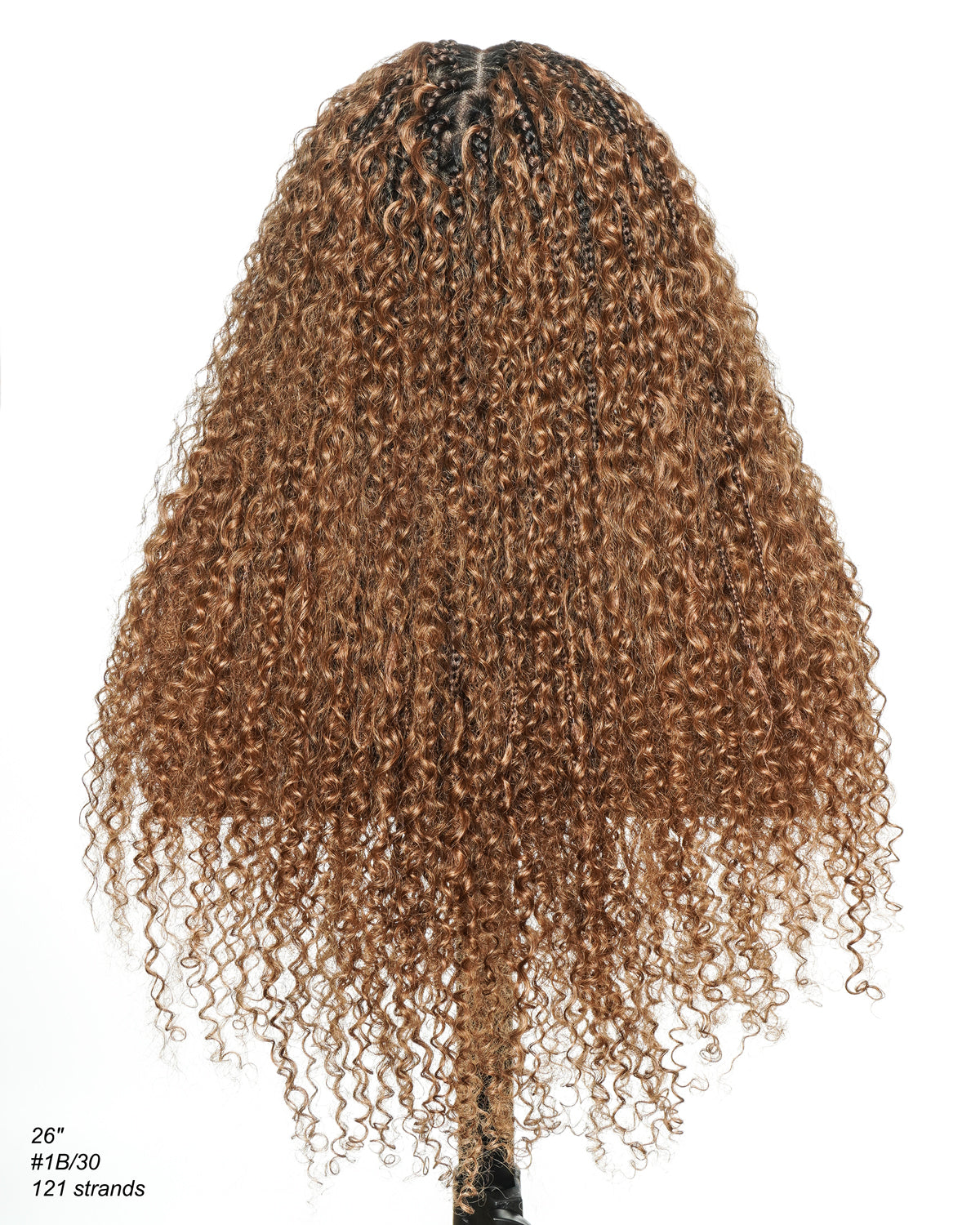 Lulu - Perruque bouclée tressée en dentelle intégrale suisse HD pré-décolorée en cheveux naturels, style bohème, Bora Bora