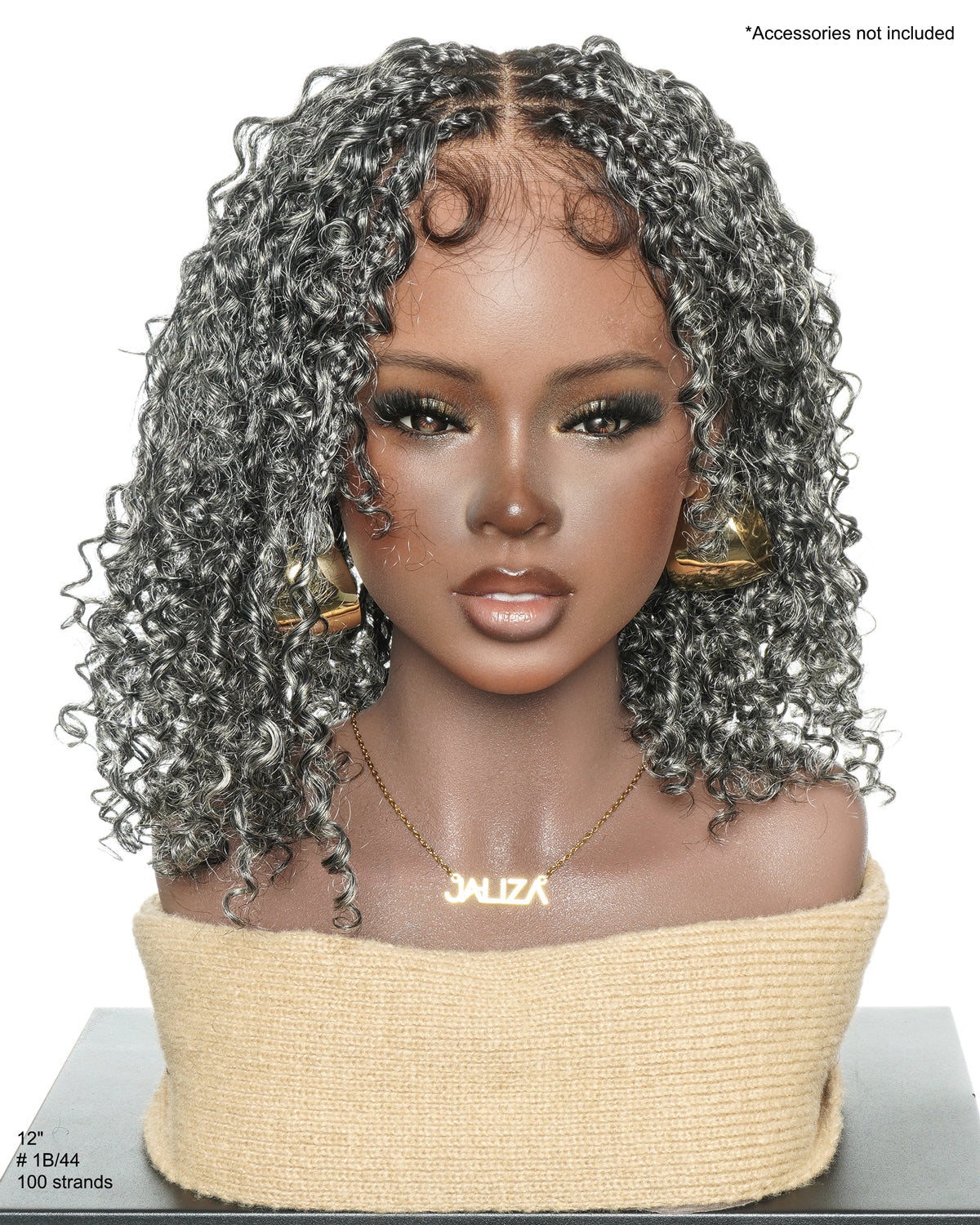 Perruque tressée Nami Bob 30 cm - JALIZA Slip-On™ Water Wave Boho