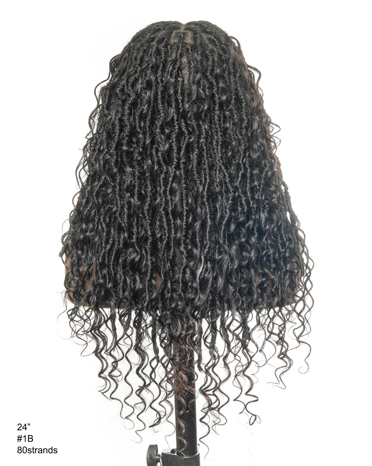 Perruque de Locs Boho sans nœuds en cheveux humains naturels avec boucles Boho et dentelle suisse HD, qualité salon