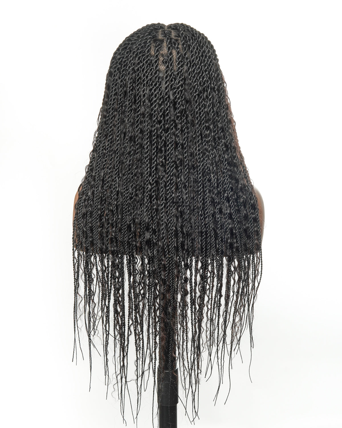 Perruque tressée Boho Island Twist de 30 pouces en cheveux humains HD Lace Blond Miel