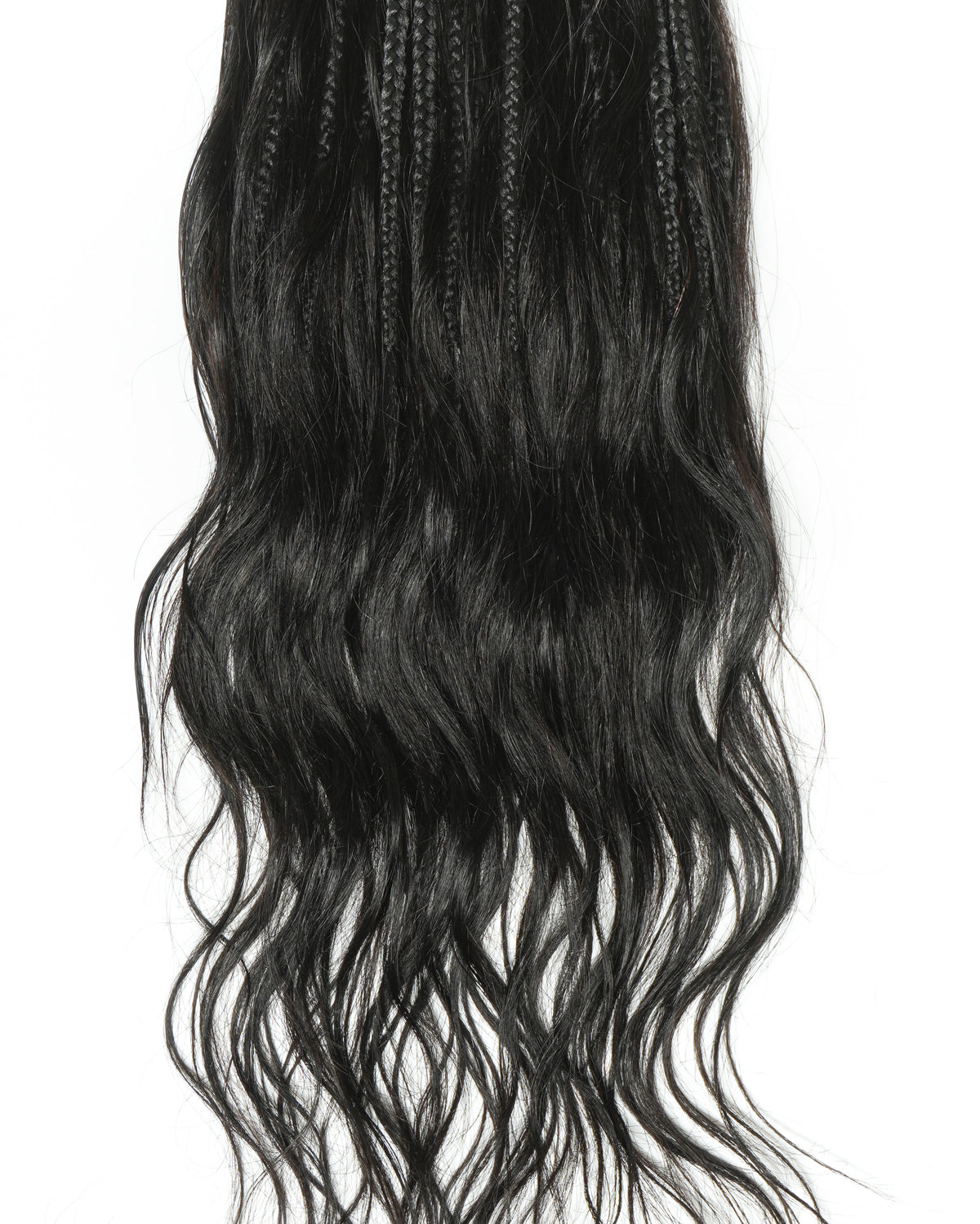 Tissages tressés Boho à ondulations naturelles en cheveux humains – Tissage de tresses