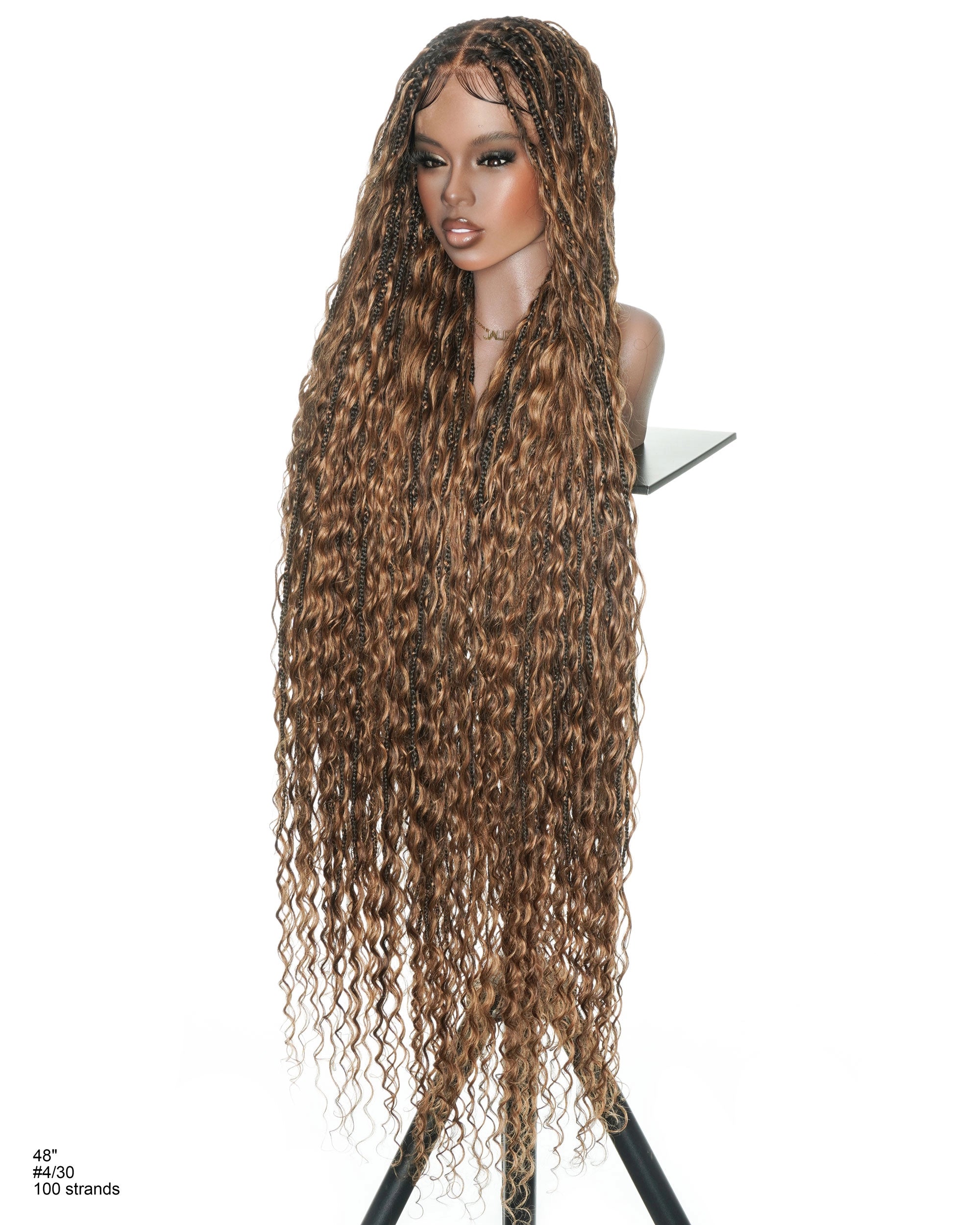 Celia Deep Wave 48" Full Lace Bora Bora Boho Box Braided Wig