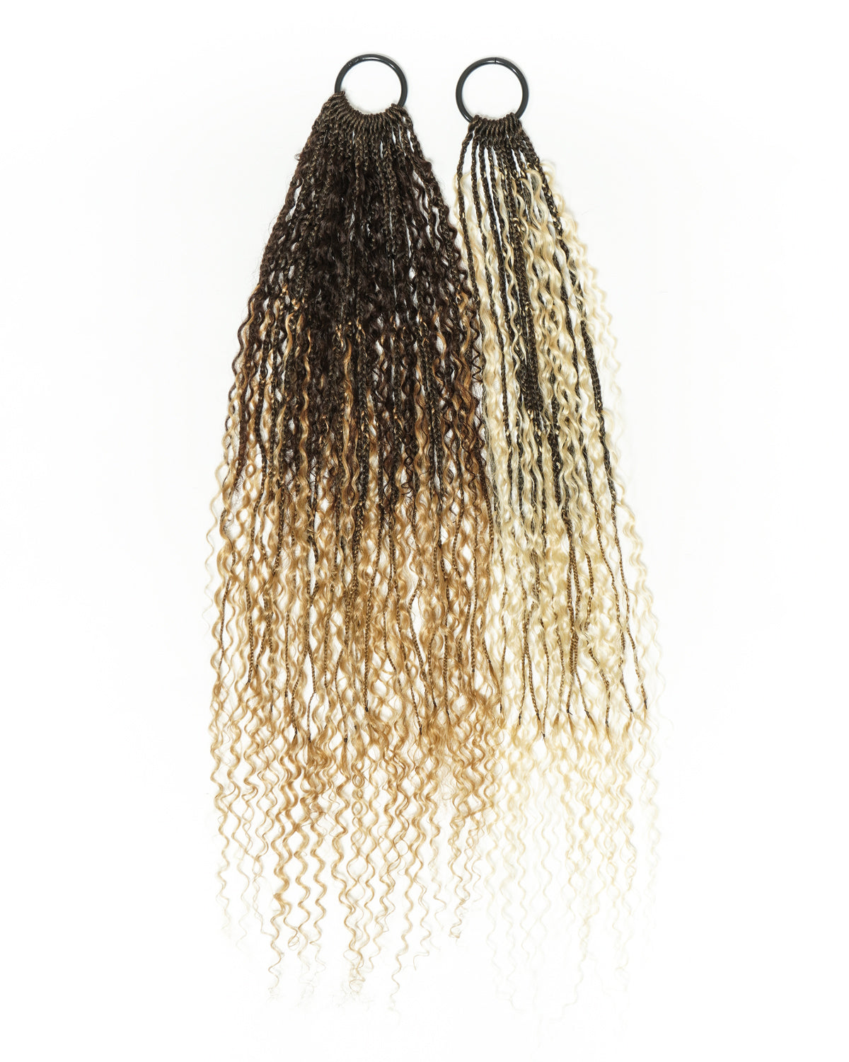 Tresses au crochet Solana - 30" Couleur Mixte #4 30 27 613 Boucles Boho au crochet pré-bouclées avec cheveux humains (110 mèches)