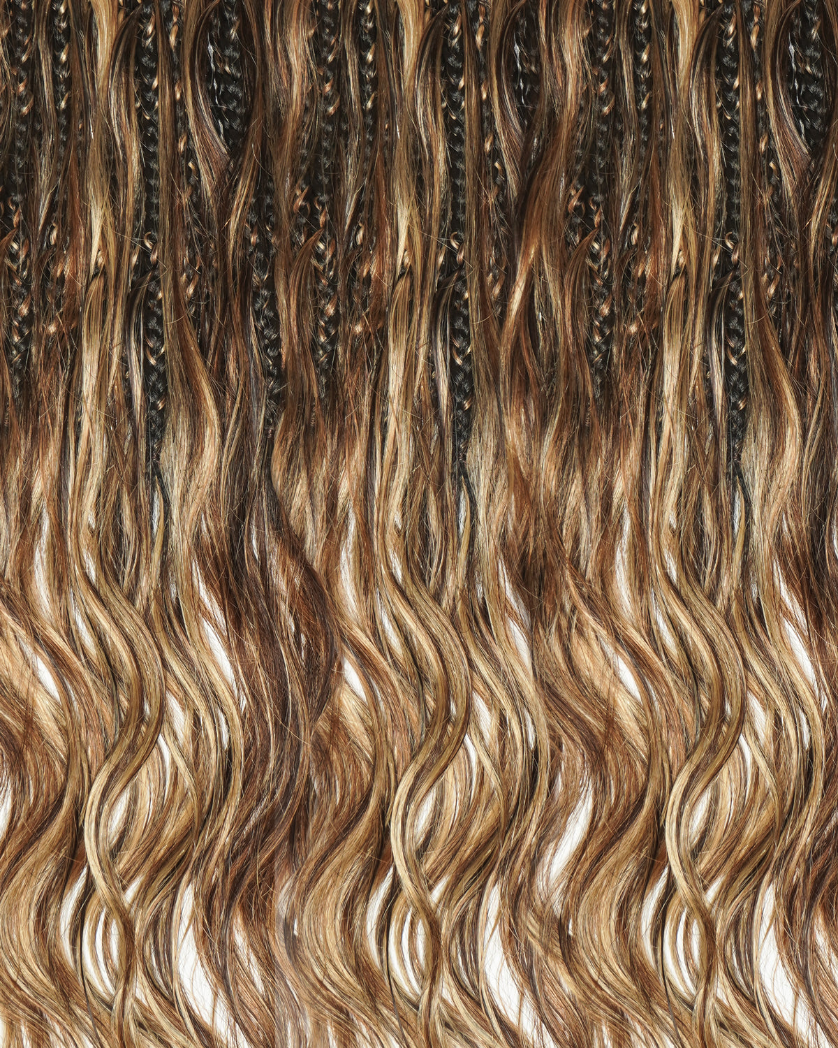 Tissages tressés Boho à ondulations naturelles en cheveux humains – Tissage de tresses
