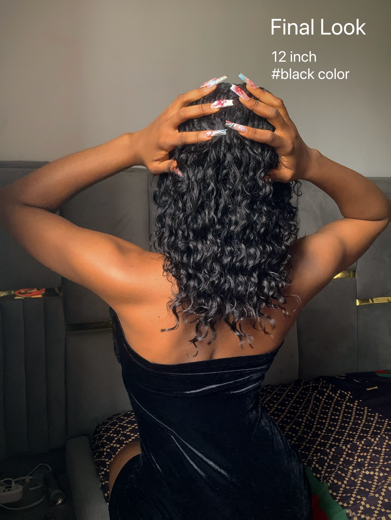 Kiki Tresses au Crochet - 30-75 cm Avec Boucles de Cheveux Humains 100 Brins/Paquet Ondulées Profondes