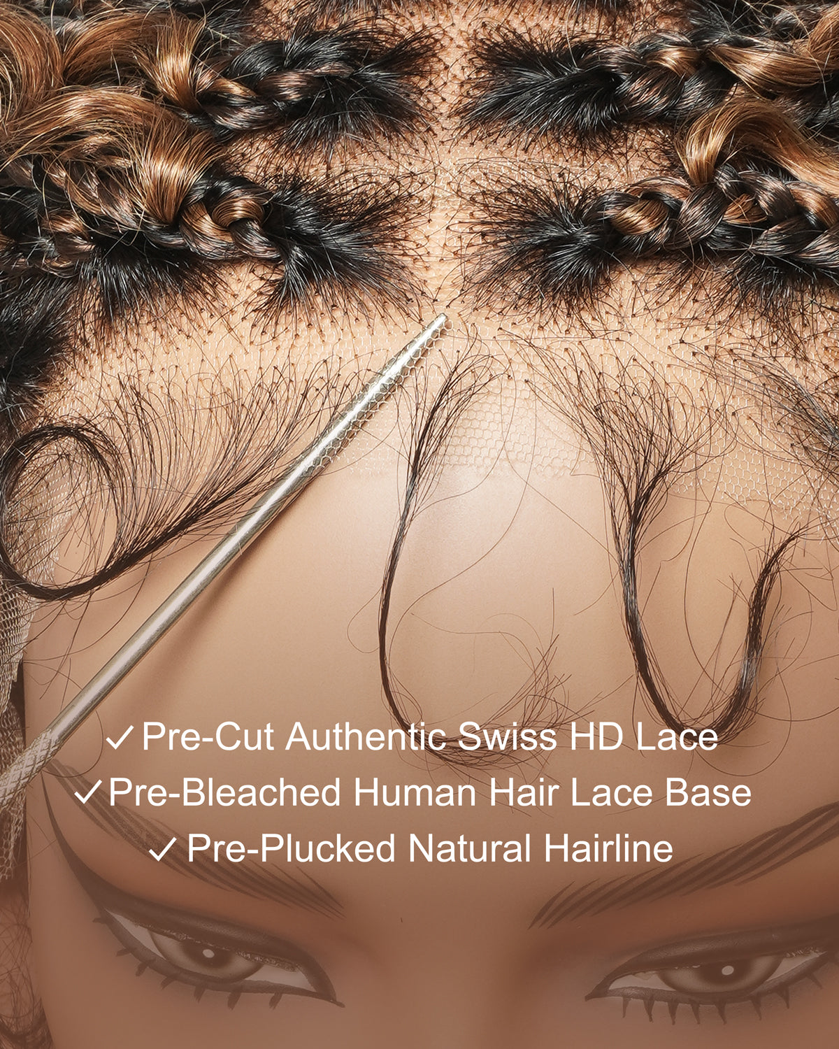 Perruque Lulu Bob 12" pré-décolorée, sans colle, en dentelle suisse HD, sans nœuds, style bohème, avec cheveux humains bouclés et ondulés