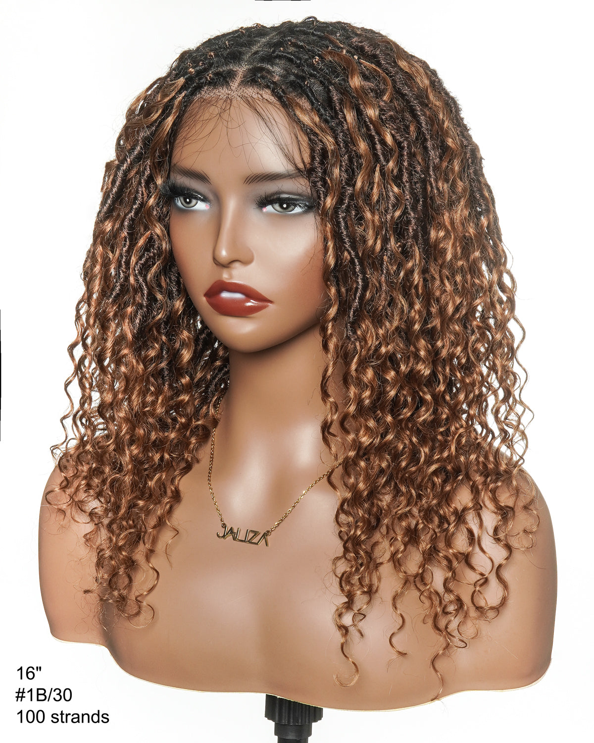 Perruque de Locs Boho sans nœuds en cheveux humains naturels avec boucles Boho et dentelle suisse HD, qualité salon