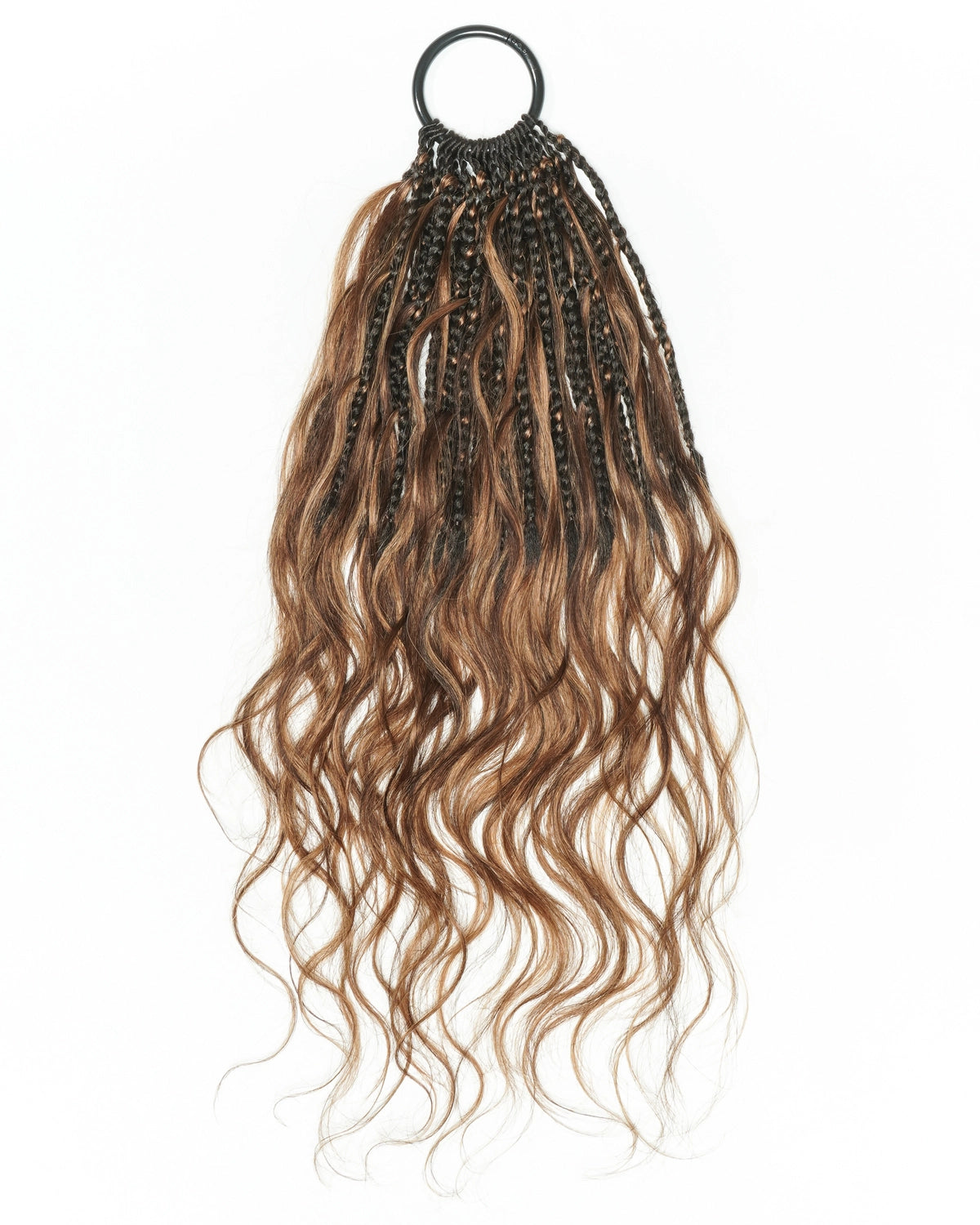 Tresses de style bohème au crochet Ghost Loop™ de 18 pouces avec boucles de cheveux humains