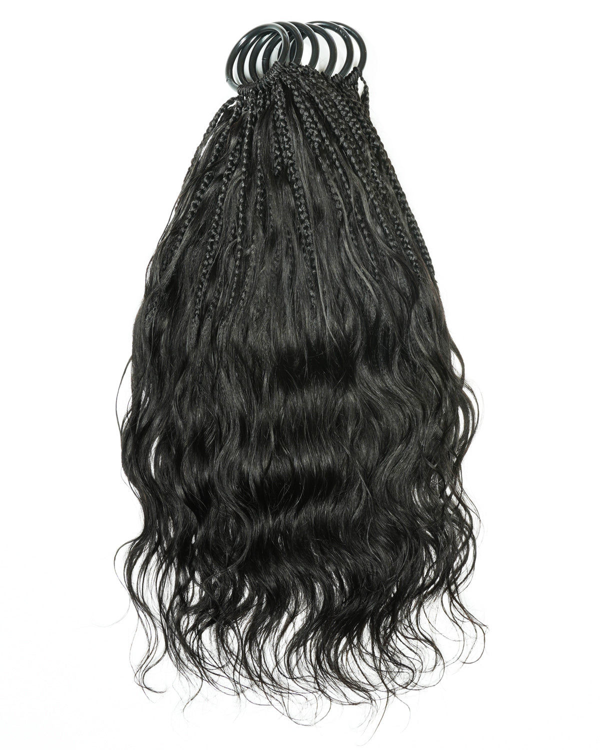 Tresses de style bohème au crochet Ghost Loop™ de 18 pouces avec boucles de cheveux humains