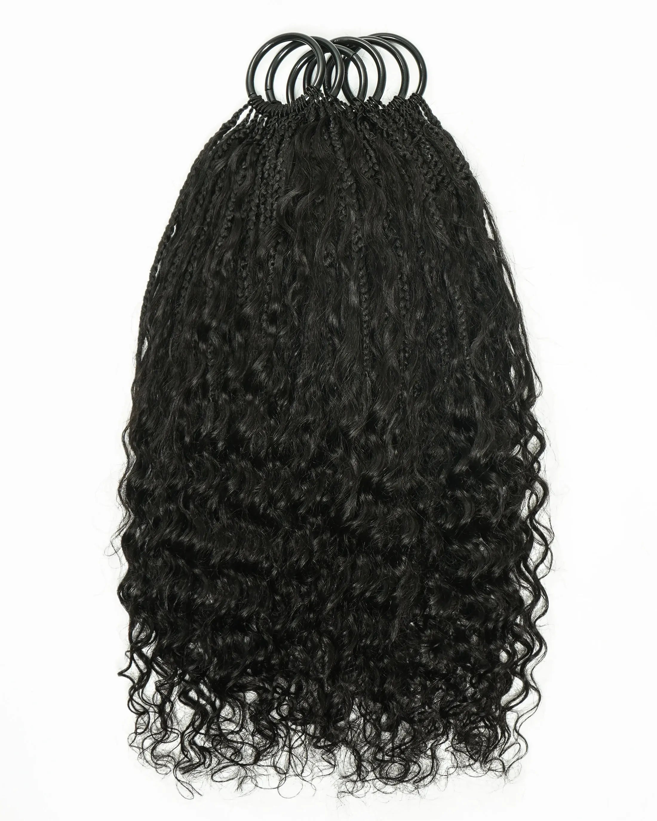 Ghost Loop™ Crochet Boho Braids With Human Hair Deep Wave Curls