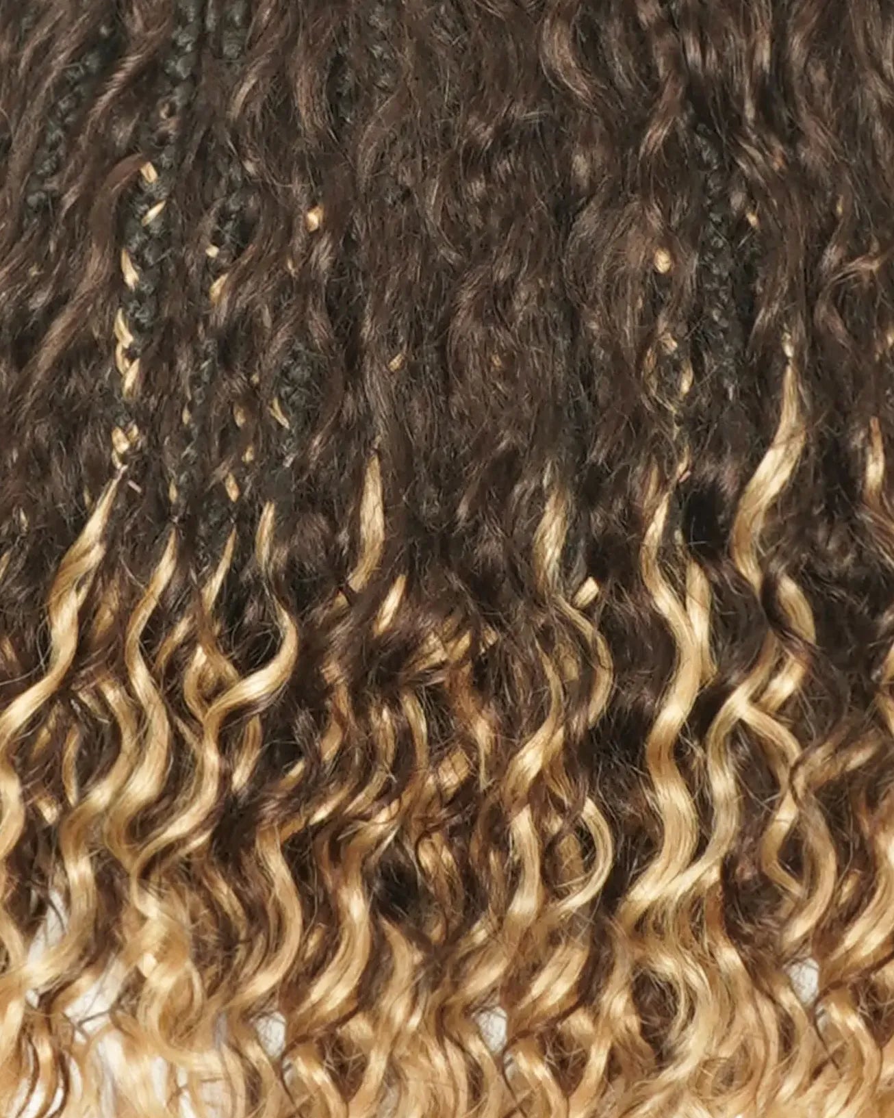 Ghost Loop™ Crochet Boho Braids With Human Hair Deep Wave Curls