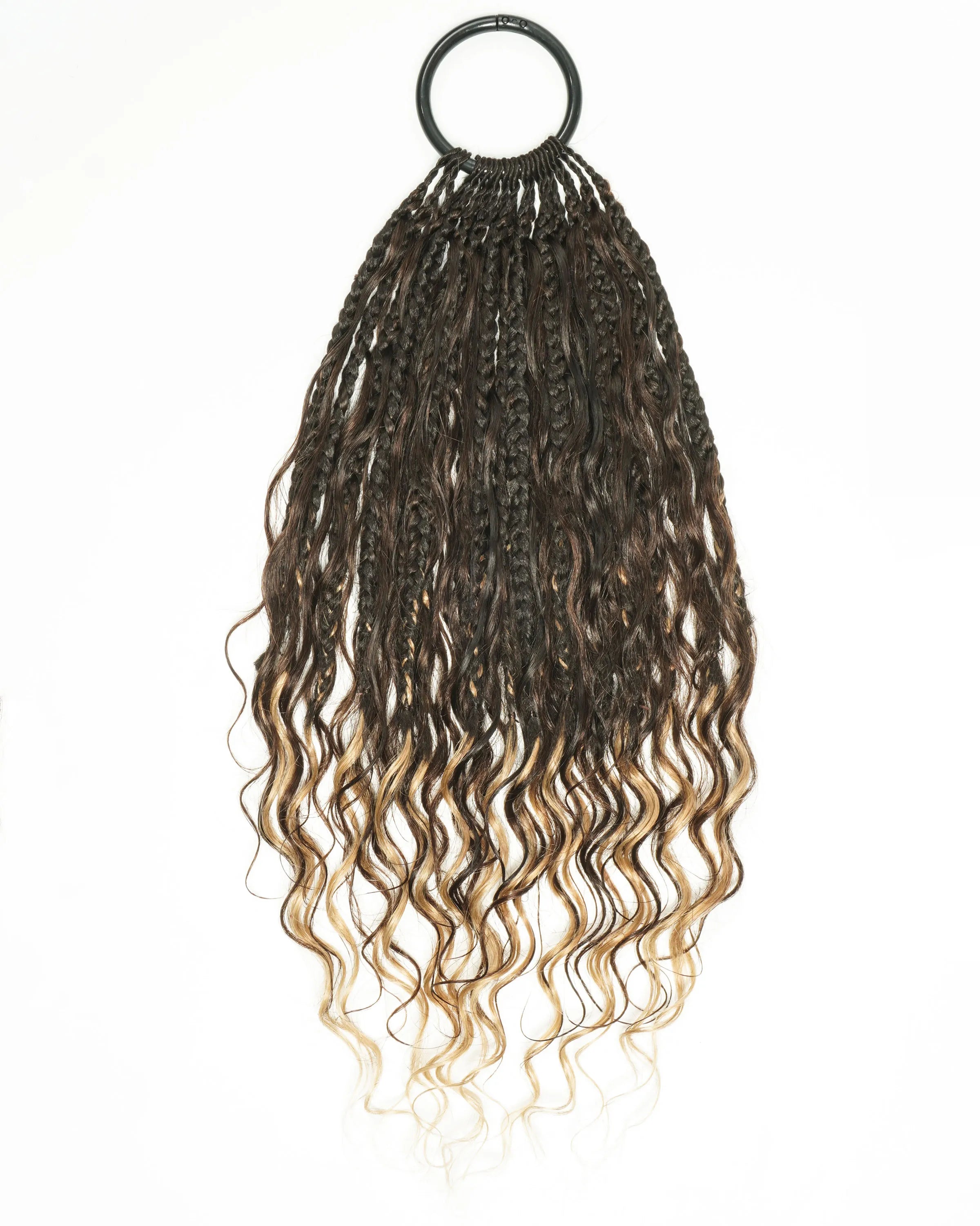 Ghost Loop™ Crochet Boho Braids With Human Hair Deep Wave Curls