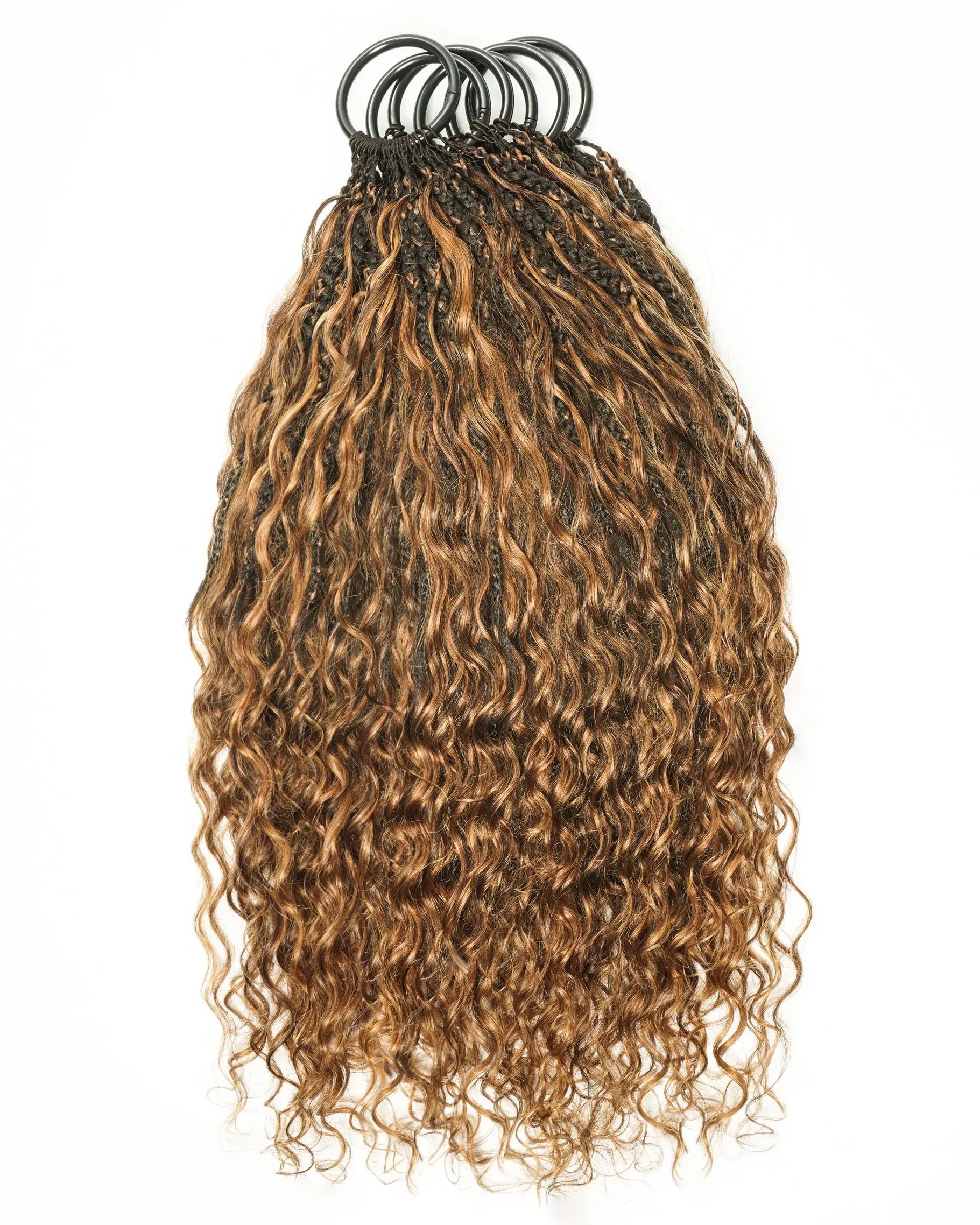 Ghost Loop™ Crochet Boho Braids With Human Hair Deep Wave Curls