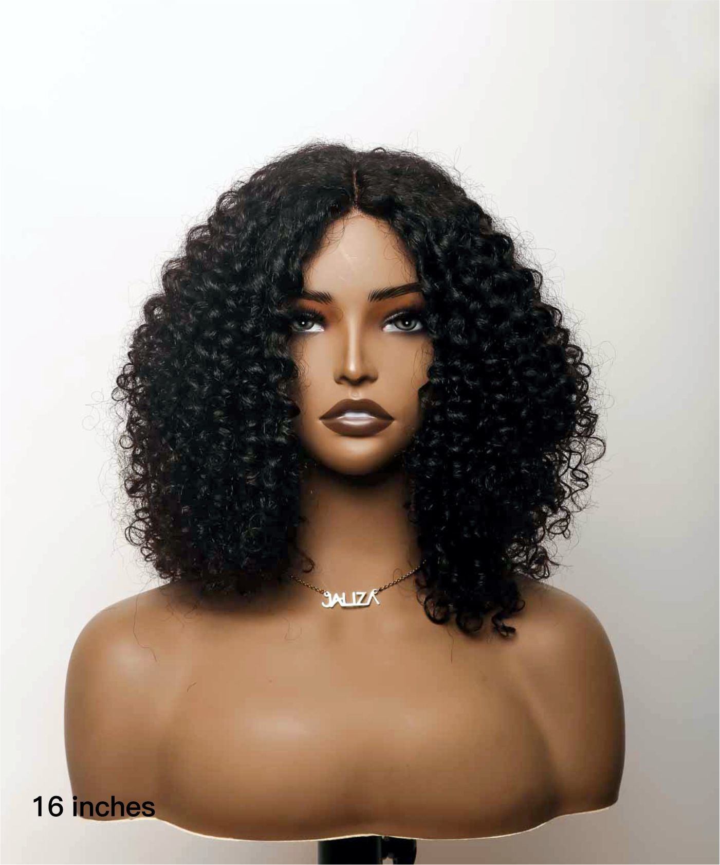 Perruque Bob Courte Afro Bouclée Sans Colle 100% Cheveux Humains Vierges de 14" (pour le marché américain uniquement)