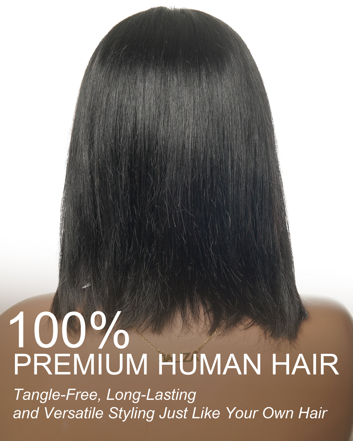 100% Human Hair Glueless Pre Bleached Knots Deep Wave Wig - Pre Plucked(US only)