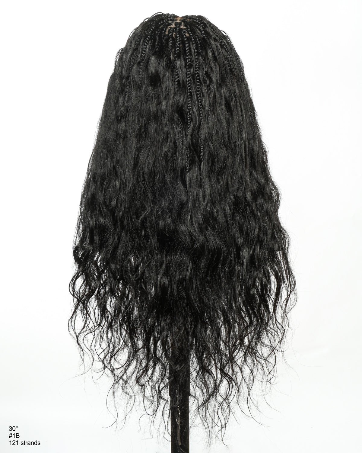 Michelle - Perruque tressée miracle sans colle style salon, dentelle suisse HD pré-blanchie, tresses Boho Bora Bora, boucles corps ondulé cheveux humains