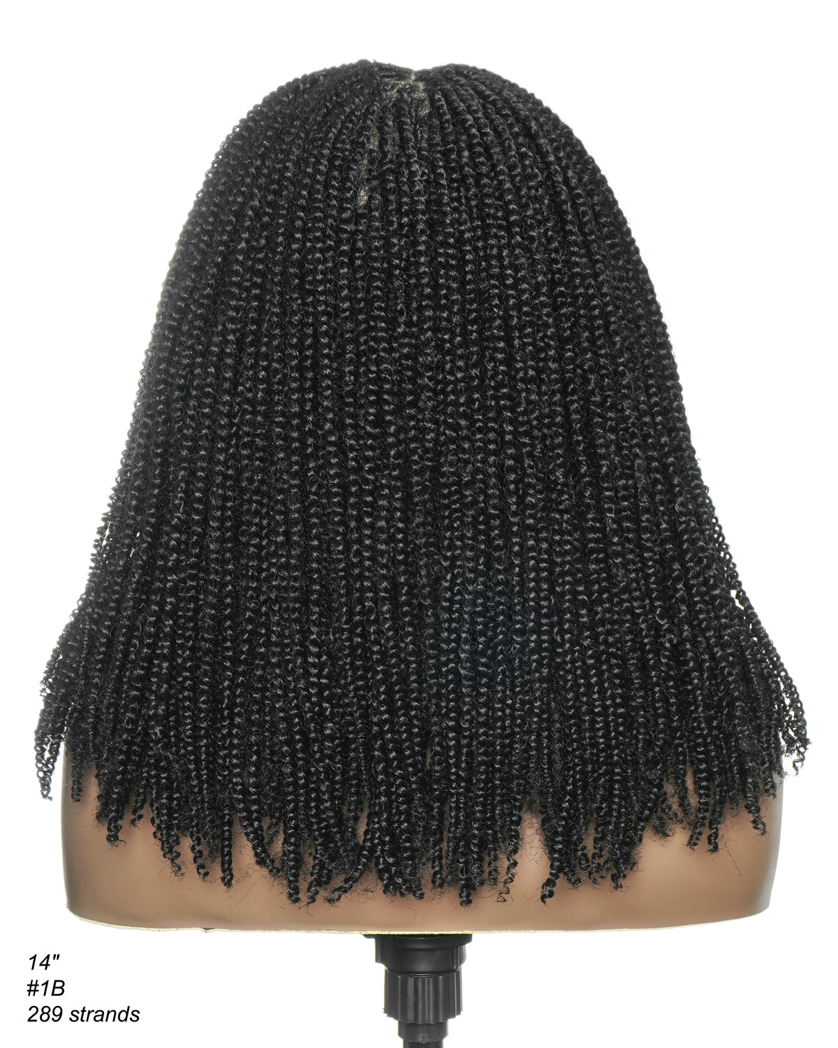 Pona - Perruque tressée Micro Passion Twist en dentelle complète suisse HD de 14 po