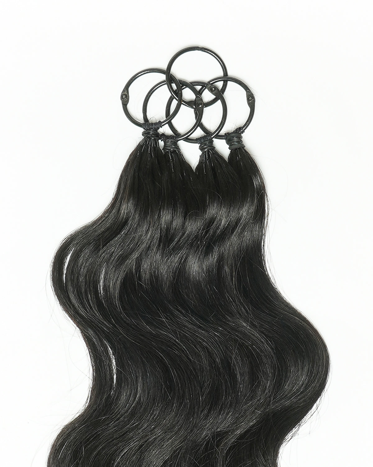 Extensions de cheveux tressés à la main 100 % cheveux humains 18" style plume pour tresses Miracle Knots