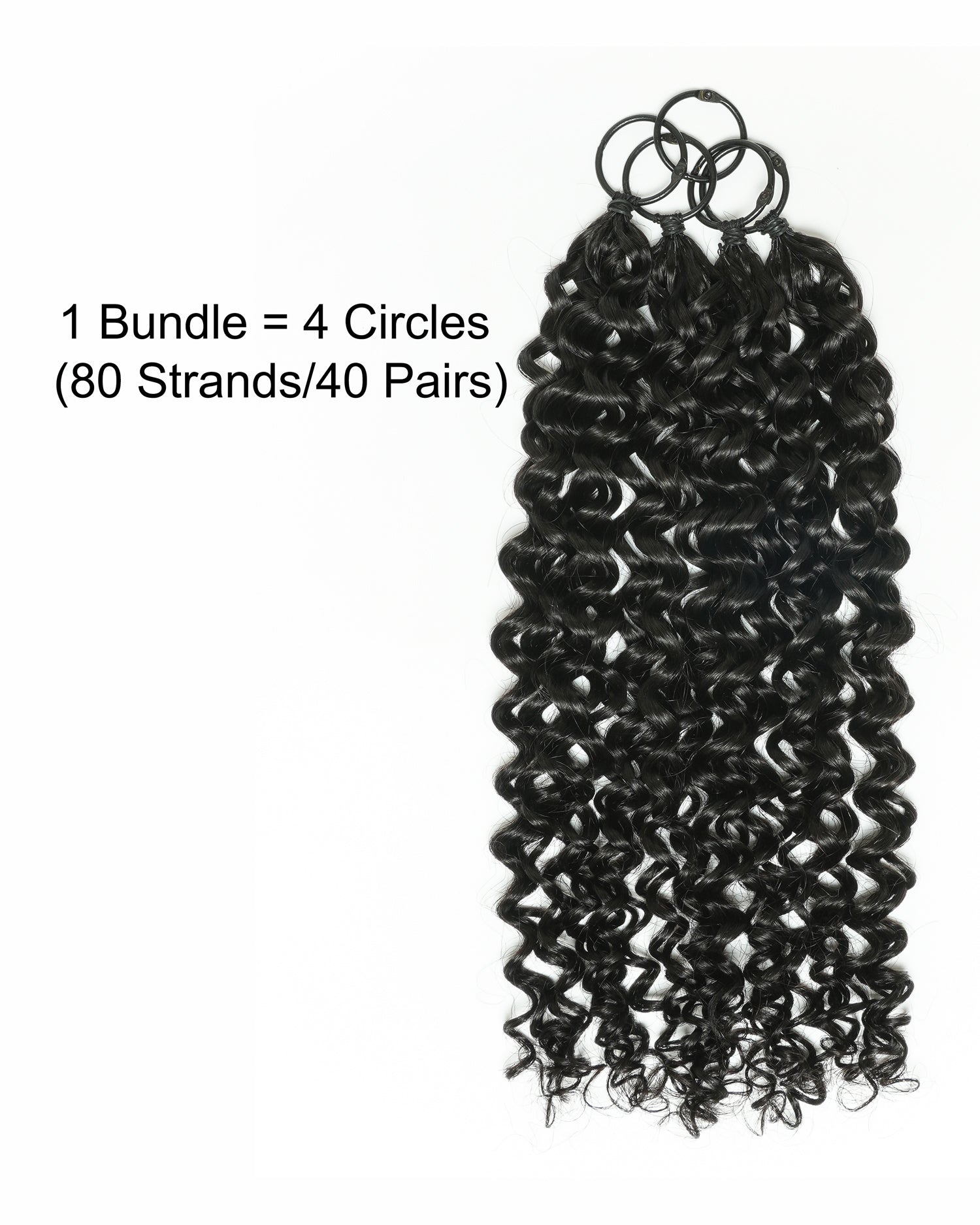 Extensions de cheveux tressés à la main 100 % cheveux humains 18" style plume pour tresses Miracle Knots