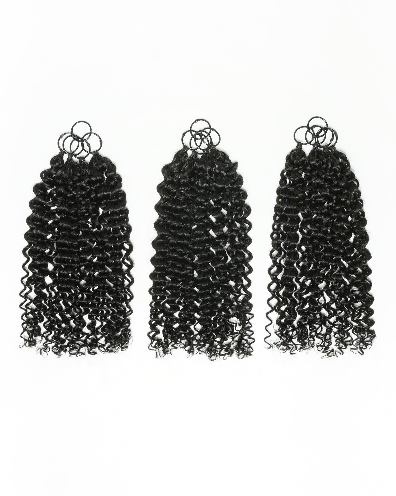Extensions de cheveux tressés à la main 100 % cheveux humains 18" style plume pour tresses Miracle Knots