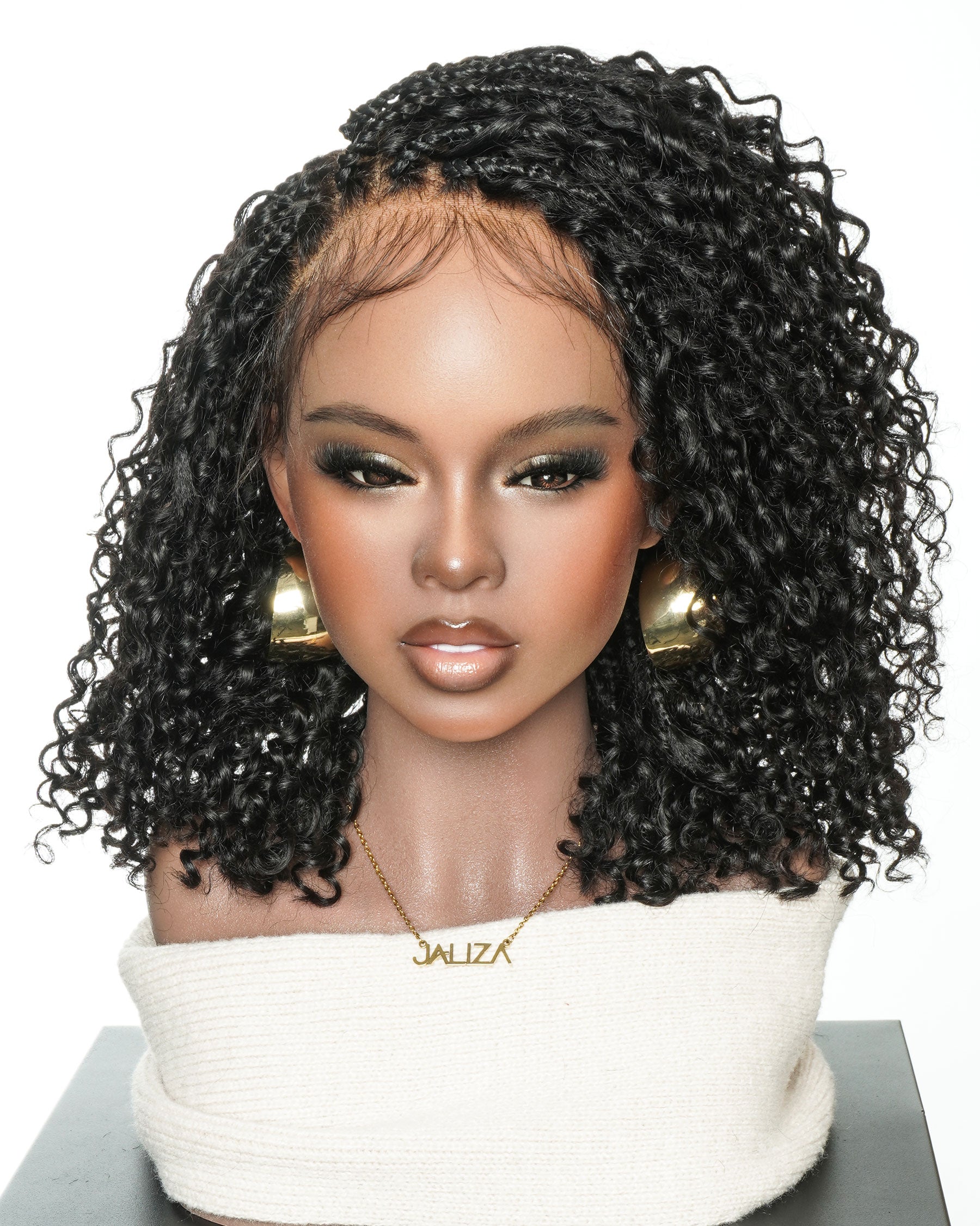 Perruque tressée Nami Bob 30 cm - JALIZA Slip-On™ Water Wave Boho