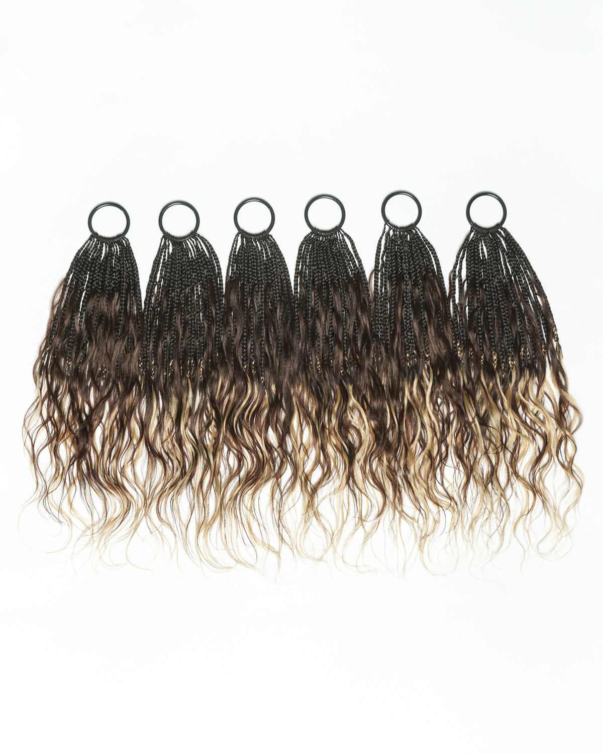 Tresses de style bohème au crochet Ghost Loop™ de 18 pouces avec boucles de cheveux humains