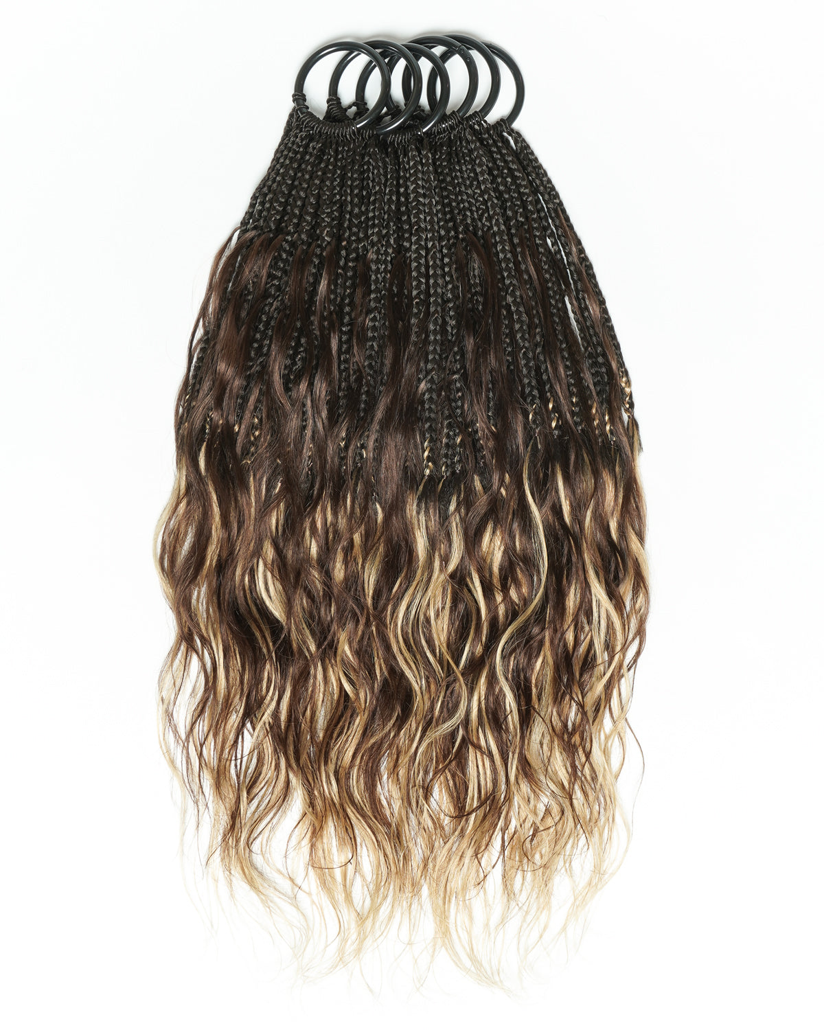 Tresses de style bohème au crochet Ghost Loop™ de 18 pouces avec boucles de cheveux humains