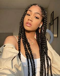 What is the ideal way to store detached box braids for future use