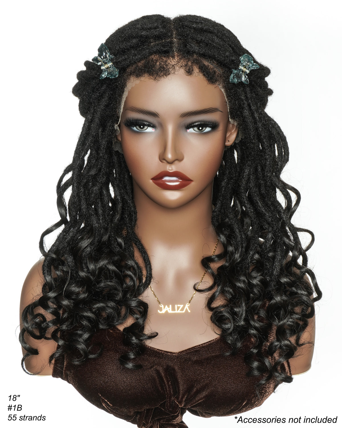 Perruque 100 % cheveux humains naturels pré-décolorés, HD, entièrement en dentelle, 45 cm, avec pointes bouclées