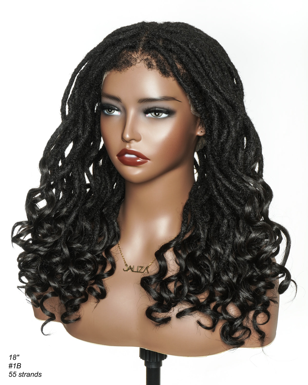 Perruque 100 % cheveux humains naturels pré-décolorés, HD, entièrement en dentelle, 45 cm, avec pointes bouclées