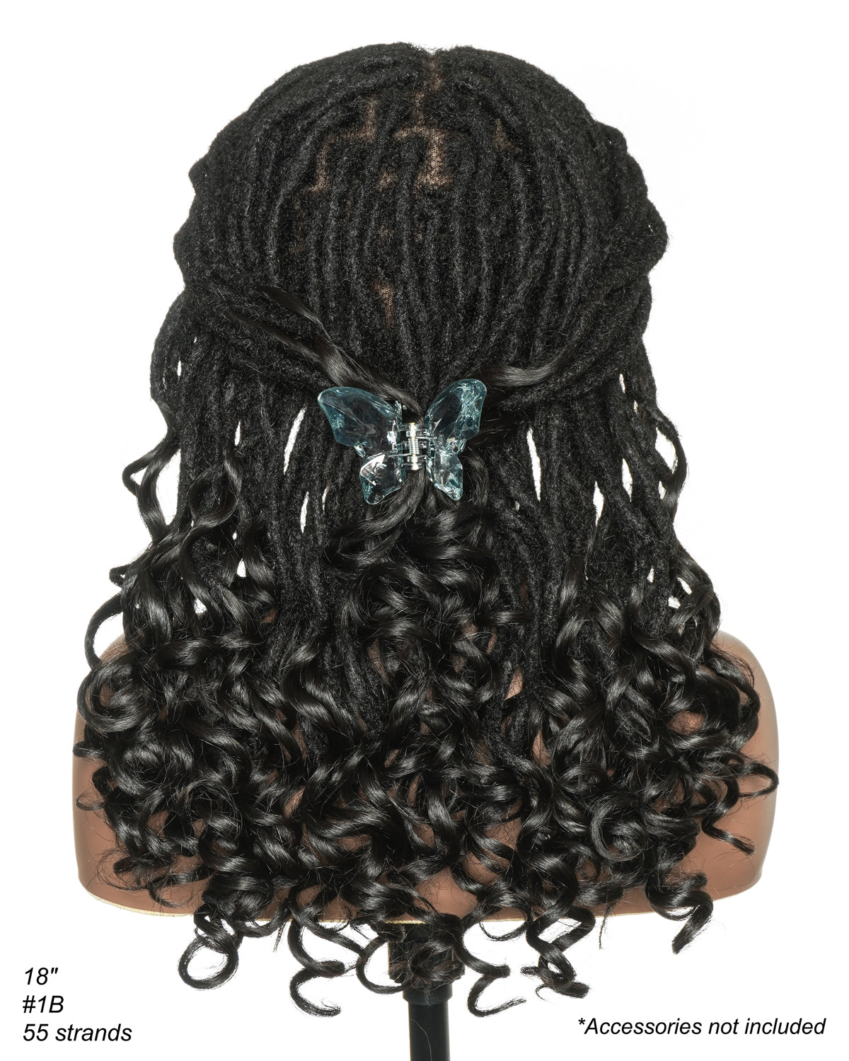 Perruque 100 % cheveux humains naturels pré-décolorés, HD, entièrement en dentelle, 45 cm, avec pointes bouclées